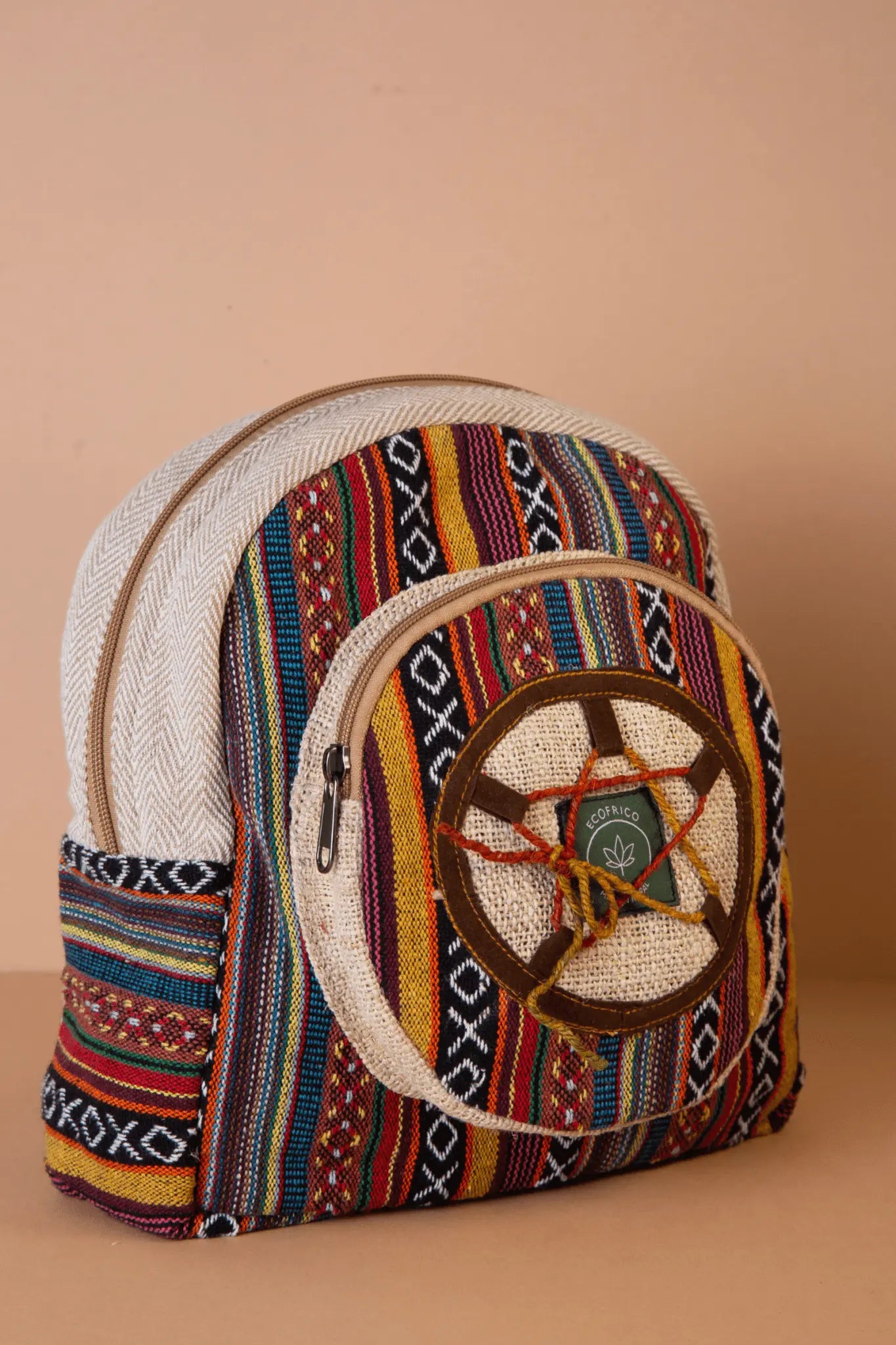 mini hemp backpack | boho bags | hemp bags | mini mochila | mini bolso