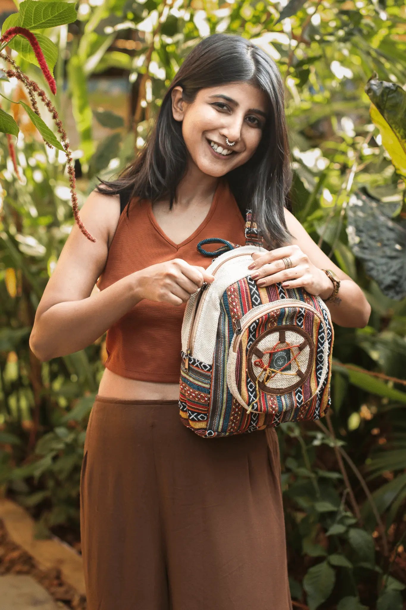 hempmania mini backpack Mini Hemp Backpack: Sustainable Style for Daily Adventures